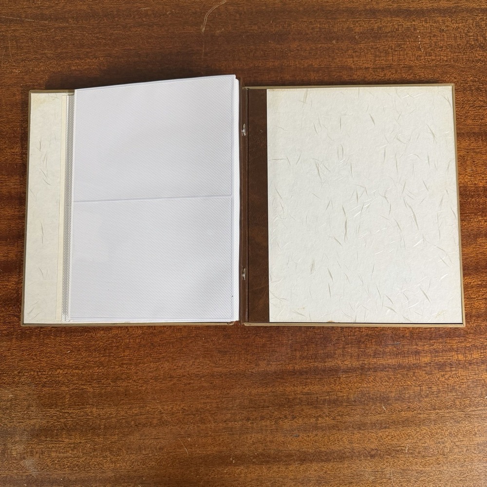 Vintage Otagiri Japan Lacquerware Bird Photo Album Book White Ivory Chickadee - Picture 6 of 13